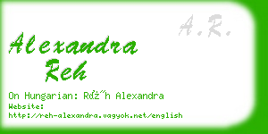 alexandra reh business card